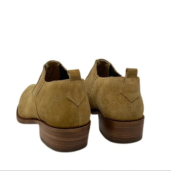 NWOT Frye Suede Leather Western Slip-On Ankle Boot - Picture 4 of 8
